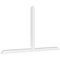 Ekena Millwork Portland Architectural Grade PVC Gable Bracket, 108"W x 58 1/2"H x 4"D x 4"F, 13/12 Pitch GBP108X59X0404POR00 - alternate 1